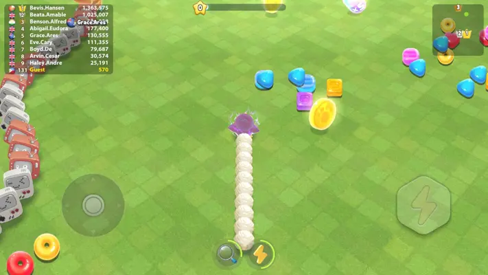 Sweet Crossing: Snake.io android App screenshot 2